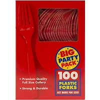 JAM Paper Premium Plastic Forks, 100ct.