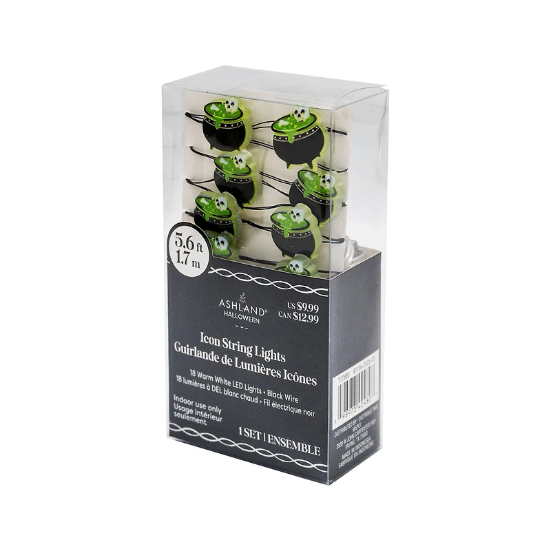 18ct. Boiling Cauldron Icon LED String Lights by Ashland®