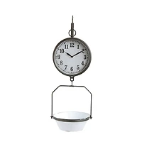 Hello Honey® White Decorative Reproduction Scale Wall Clock