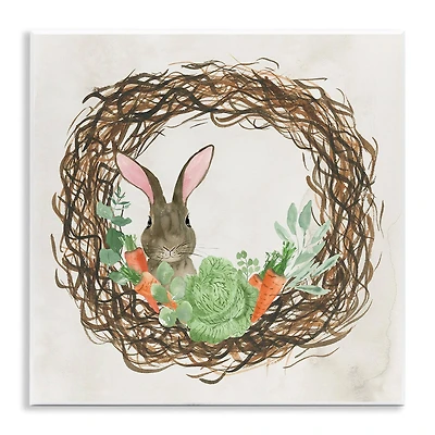 Stupell Industries Spring Easter Wreath Wall Plaque Art