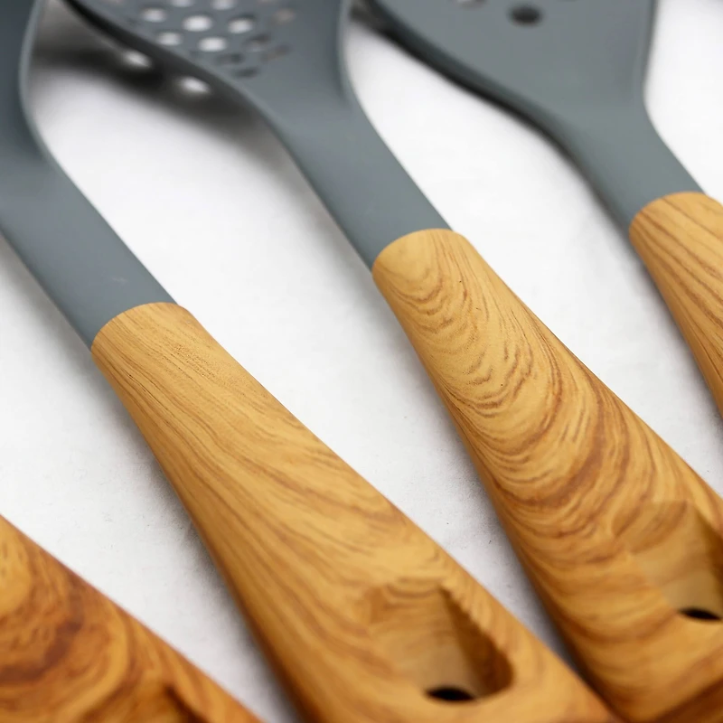 Oster Everwood Nylon & Wood Inspired Handles Kitchen Tool Set, 5ct.