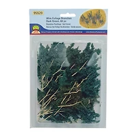 JTT Scenery Products Mini Dark Green Wire Foliage Branches, 60ct.