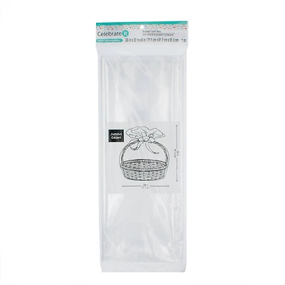 Jumbo Clear Basket Gift Bag by Celebrate It™