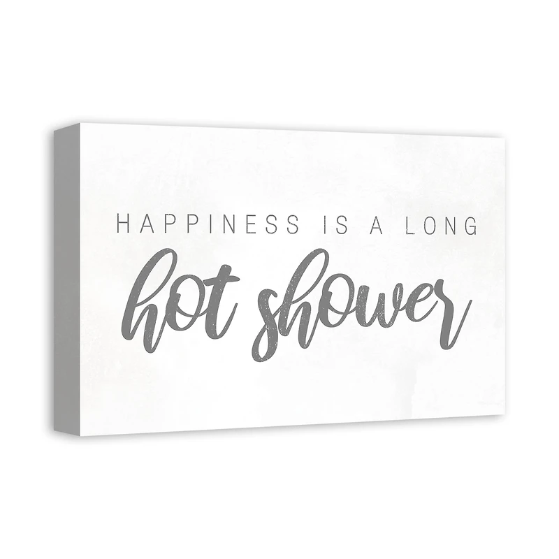 Long Hot Shower 18" x 12" Canvas Wall Art