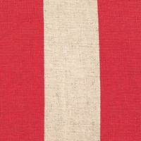 Hello Honey® 20" & Natural Cotton & Linen Striped Pillow