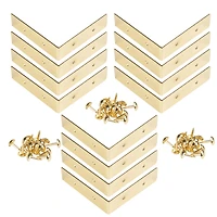 Dritz Home® Small Brass Campaign Smooth Right Angle Corners, 4ct.