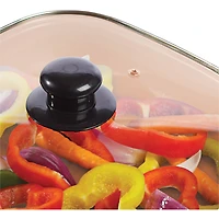 Brentwood 12" Copper Nonstick Electric Skillet with Glass Lid