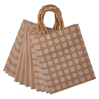 10" Kraft Dots & Chevron Paper Bag Value Pack by Celebrate It™