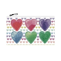 Diamond Dotz® Beginner Love Hearts Zipper Pouch Diamond Painting Kit
