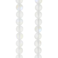 White Opal Glass Round Beads, 6mm by Bead Landing™