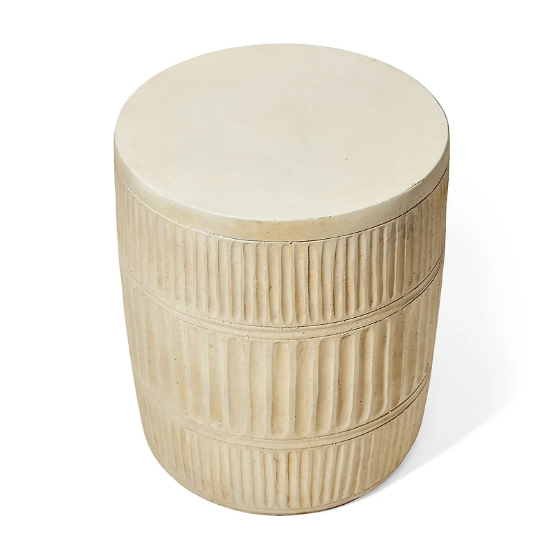 Glitzhome® 18.5" Multi-Functional Textured Garden Stool