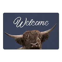 18" x 27" Painterly Peeking Cow Floor Mat