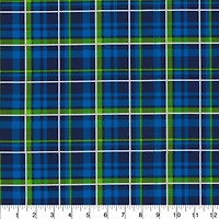 Fabric Traditions Blue Plaid Cotton Fabric