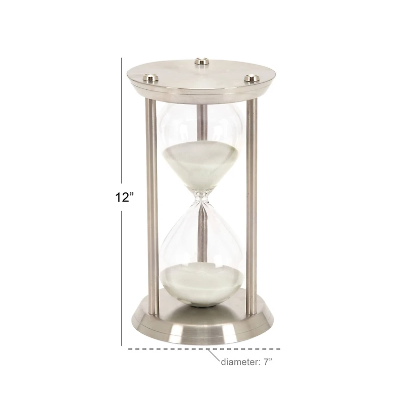 12'' Silver Metal Glam Timer