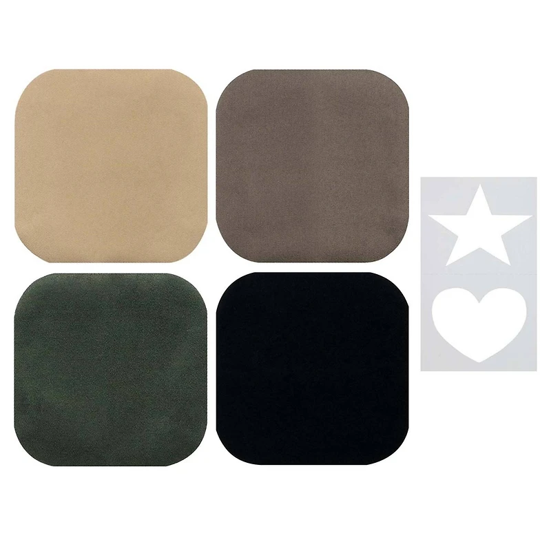 SINGER® Dark Iron-on Twill Patches