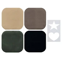 SINGER® Dark Iron-on Twill Patches