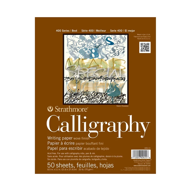 Strathmore® 400 Series Calligraphy Paper Pad, 8.5" x 11"