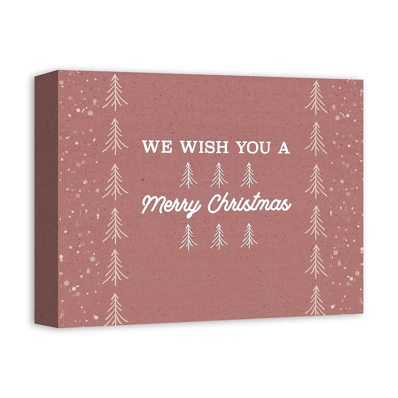 We Wish You a Merry Christmas Canvas Wall Art