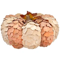 10" Brown & Orange Autumn Harvest Tabletop Pumpkin