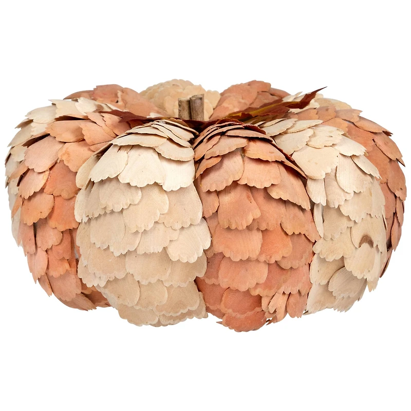 10" Brown & Orange Autumn Harvest Tabletop Pumpkin