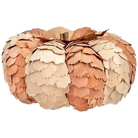 10" Brown & Orange Autumn Harvest Tabletop Pumpkin