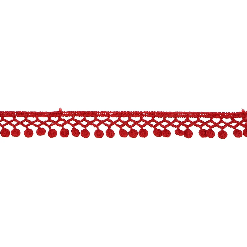 9/16" Red Pom Pom Trim by Celebrate It®