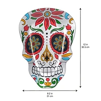 12" Sugar Skull Decorative Glass Plate by Ashland®