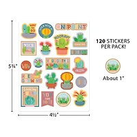 Teacher Created Resources® Happy Cactus Crew Stickers, 120 Per Pack, 12 Packs total of 1440