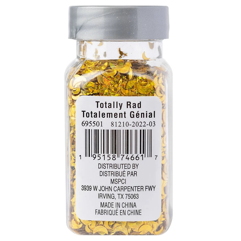 Gold Totally Rad Crescent Specialty Glitter by Recollections™