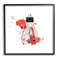 Stupell Industries Better Not Pout Holiday Fashion Framed Giclee Art