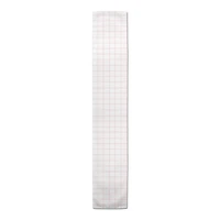 72" Pink Grid Check Pattern Poly Twill Table Runner
