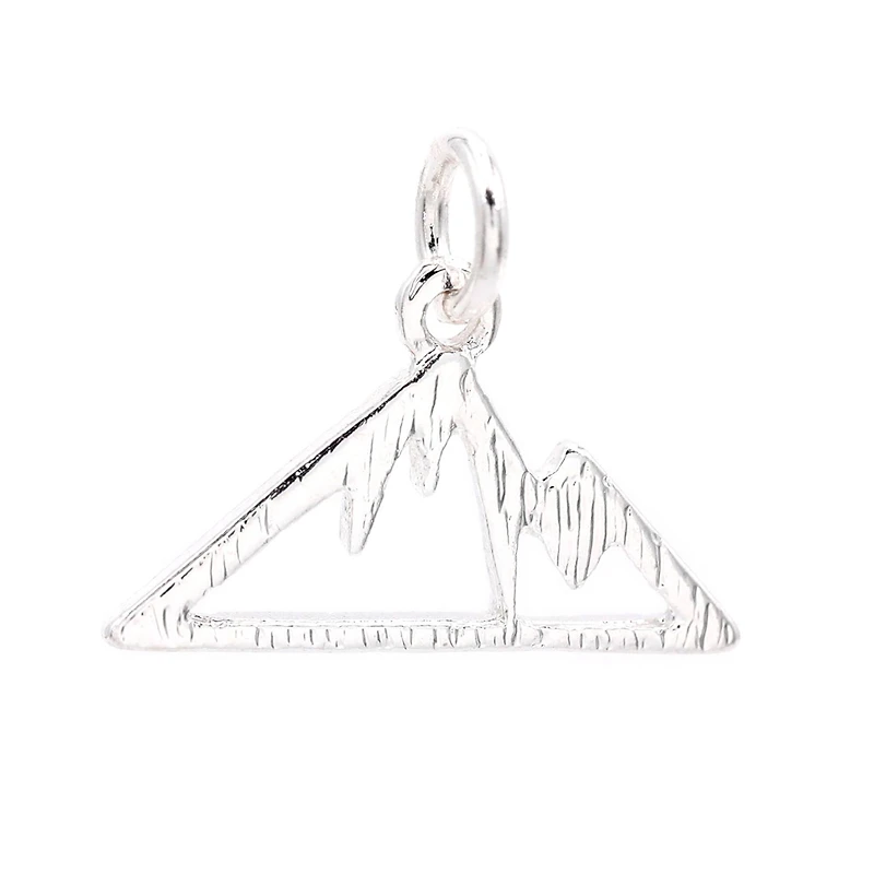 Silver Plated Mountain Charm by Bead Landing™