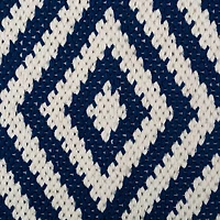 DII® Navy Large Diamond Rug, 20" x 31.5"