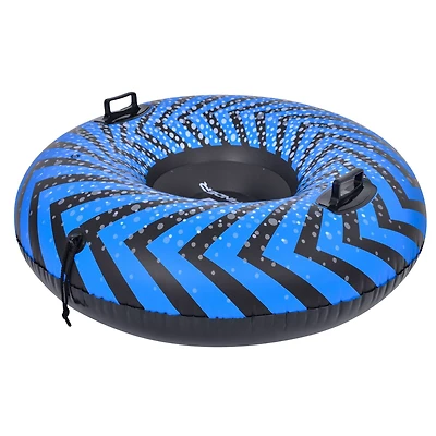 3ft. Inflatable Blue & Black Ride-On Pool Float & Snow Tube