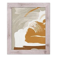 Fall Abstract Western White Framed Print