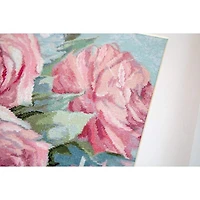 Letistitch Pale Pink Roses Counted Cross Stitch Kit