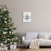 Stupell Industries Wintery Snow Tree Scene Canvas Wall Art
