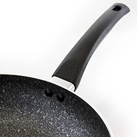 Oster Merrion 12" Red Aluminum Frying Pan With Bakelite Handle