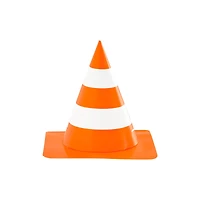 12 Packs: 6 ct. (72 total) 5" Orange & White Cone Party Hats by Celebrate It™
