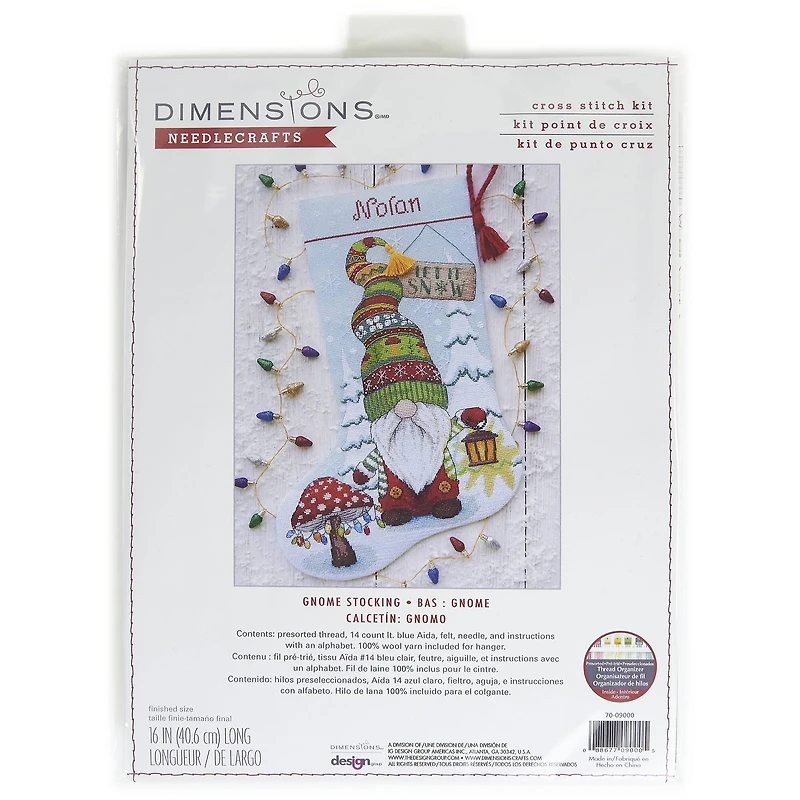 Dimensions® Gnome Stocking Counted Cross Stitch Kit