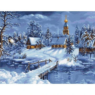Luca-S Winter Landscape Counted Cross Stitch Kit