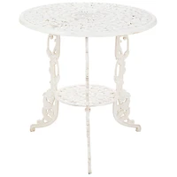 Design Toscano 24" Villa Ravello Rose Garden Cast Iron Bistro Table