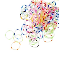 12 Pack: Rainbow Loom® Confetti Mix Glow in the Dark Refill Bands