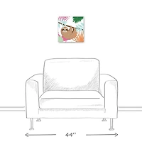 Lazy Sloth Canvas Wall Art