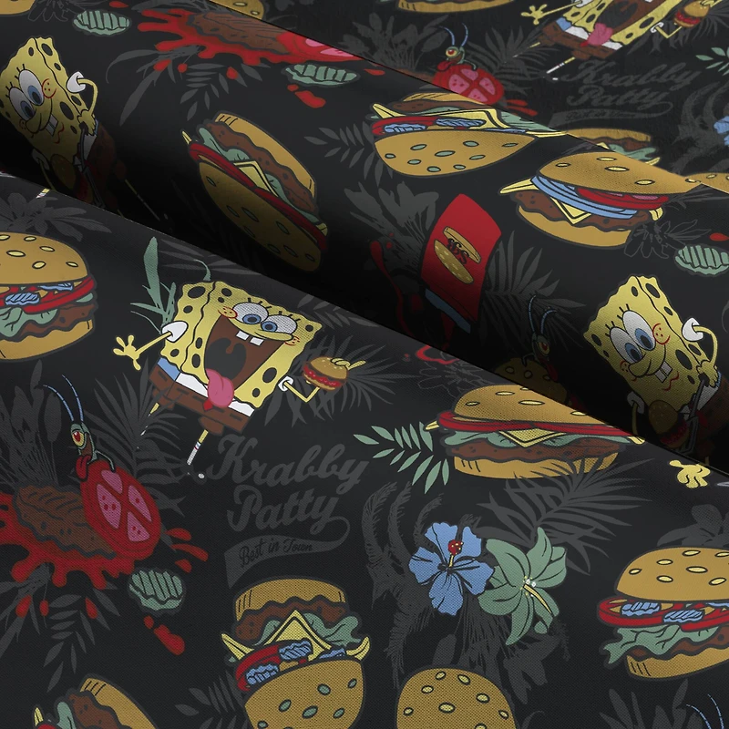 Nickelodeon SpongeBob & Plankton Patties Cotton Fabric