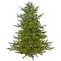 6.5ft. Pre-Lit Real Touch™️ Oregon Noble Fir Artificial Christmas Tree, Warm White LED Lights