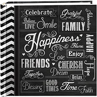 Pioneer® Happiness 2-Up Chalkboard Print Photo Album