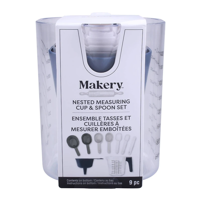 Nested Measuring Cup & Spoon Set by Makery™