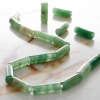 Green Aventurine Tube Beads, 13mm by Bead Landing™