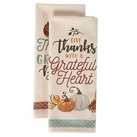DII® Assorted Grateful Fall Printed Dishtowel Set